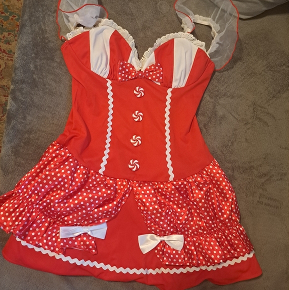 Shirley of Hollywood Dresses & Skirts - Shirley Of Hollywood Candy Cane Costume S/M